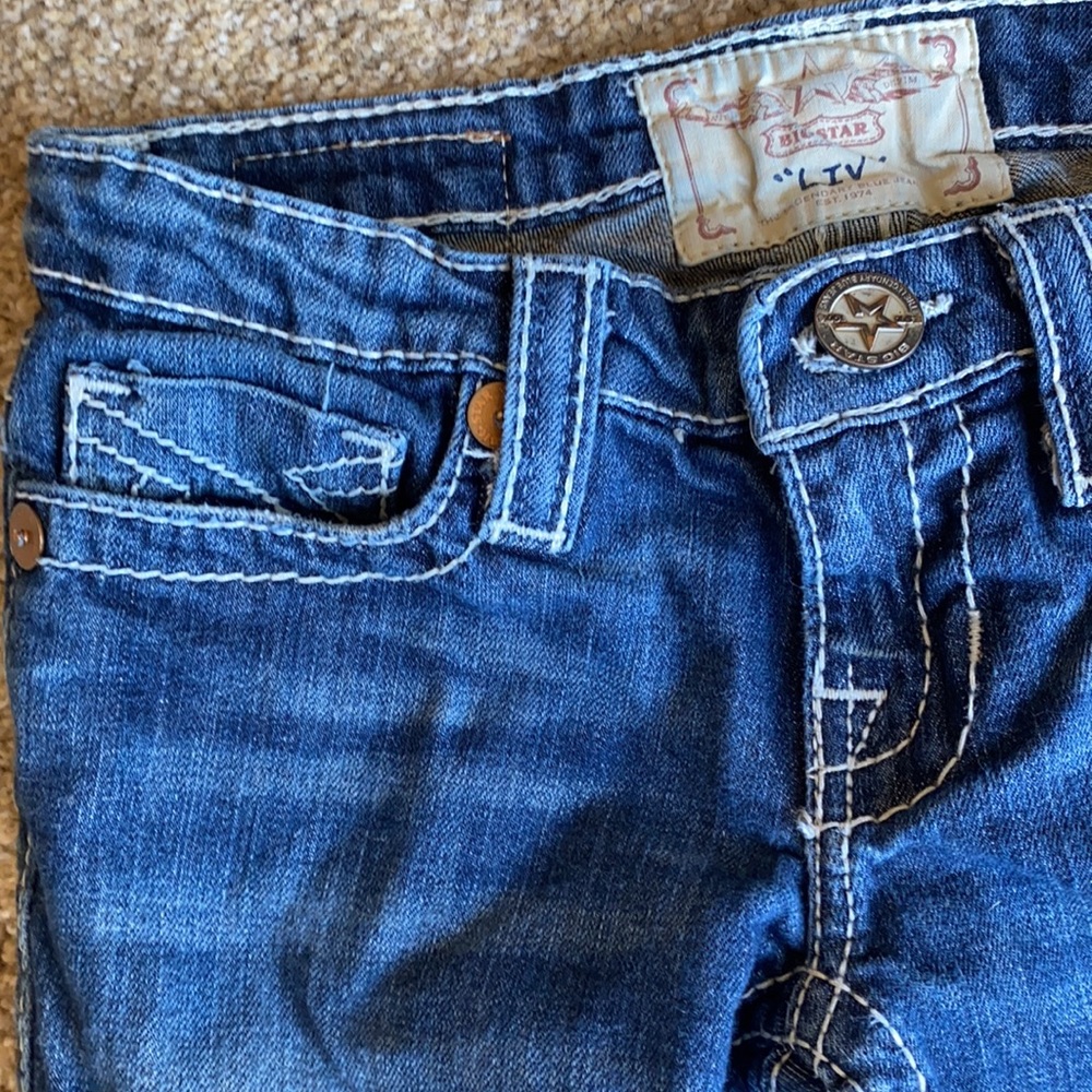 Big Star Liv Girls Jeans Size 25capris - Picture 6 of 13